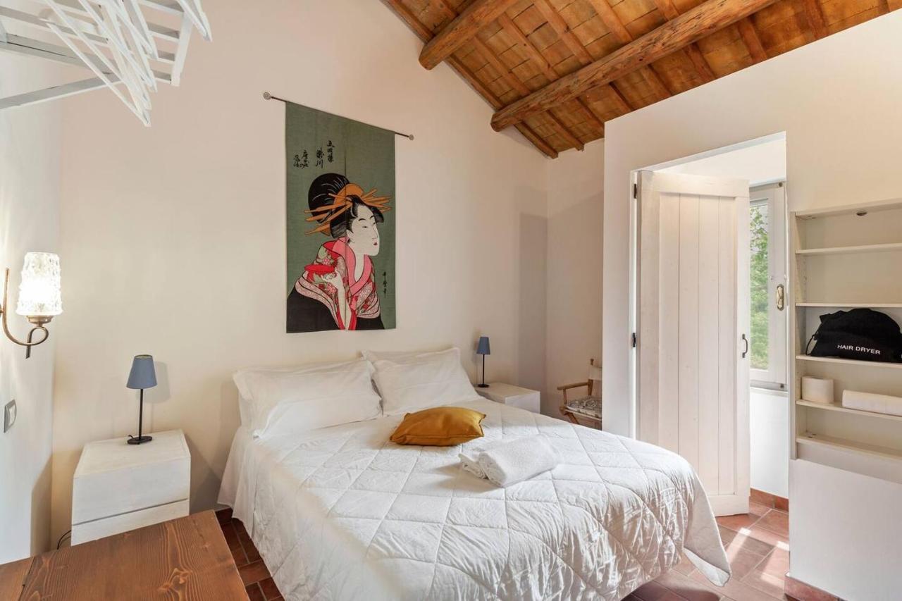 Grande Villa Storica Per Vacanze Con Giardino Privato E Piscina Ostra Bagian luar foto